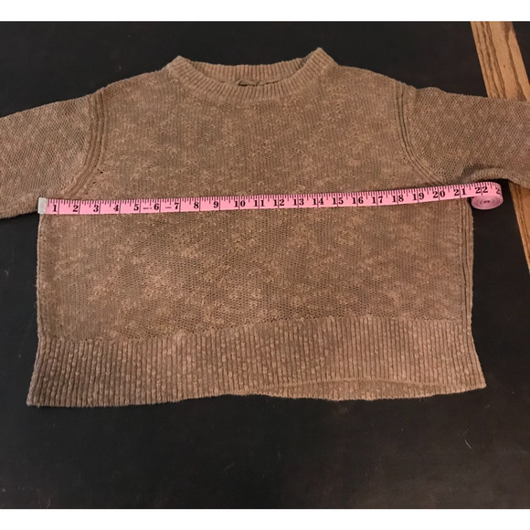 Everlane The Cotton Linen Crew Brown Sweater - Size Medium - Picture 7 of 9
